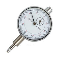 Small Dial Gauge 0-5mm x 0.01mm - Flat Back